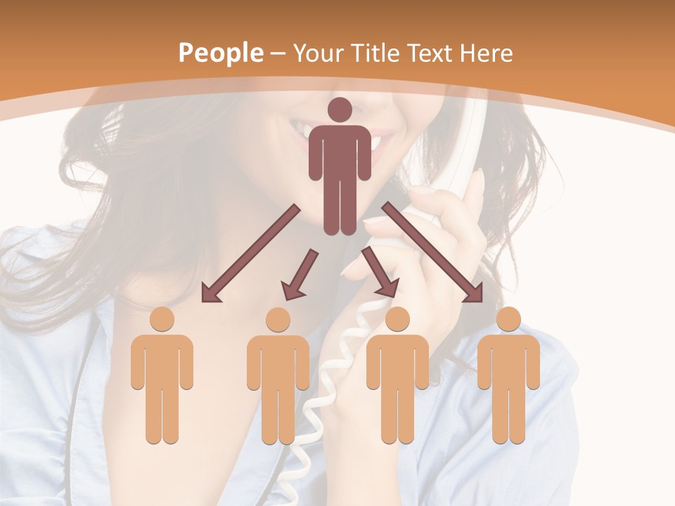 Happy Telecom White PowerPoint Template