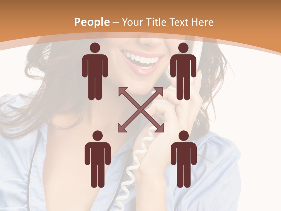 Happy Telecom White PowerPoint Template
