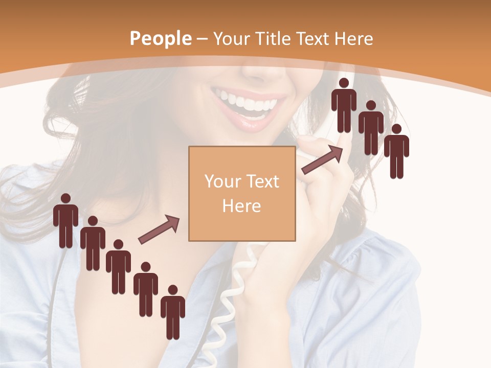 Happy Telecom White PowerPoint Template