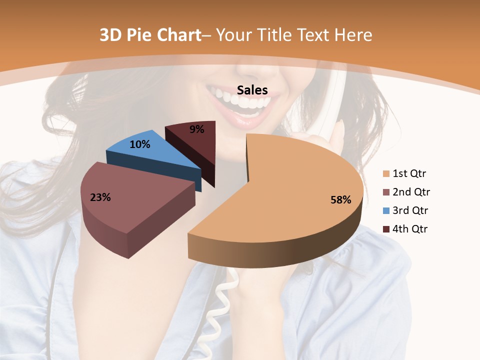 Happy Telecom White PowerPoint Template