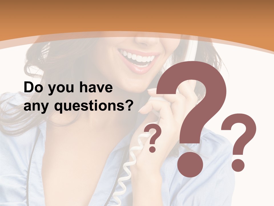 Happy Telecom White PowerPoint Template