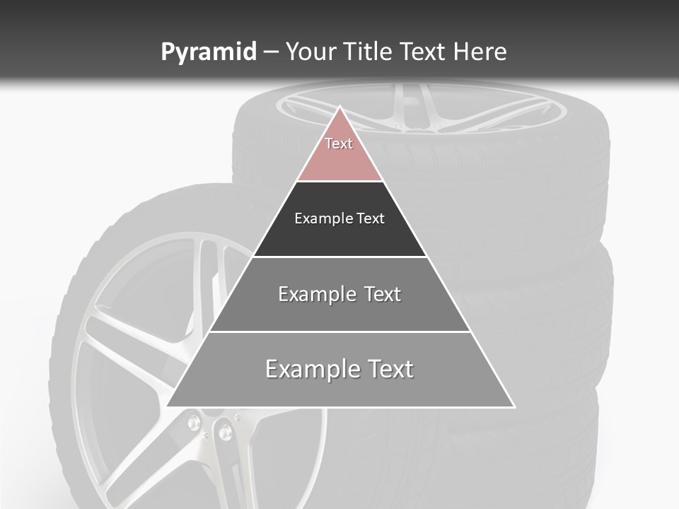 Isolated Metal Tire PowerPoint Template