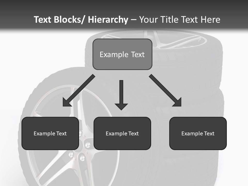 Isolated Metal Tire PowerPoint Template