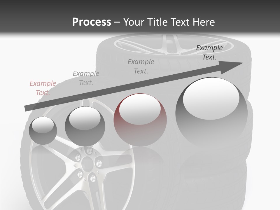 Isolated Metal Tire PowerPoint Template