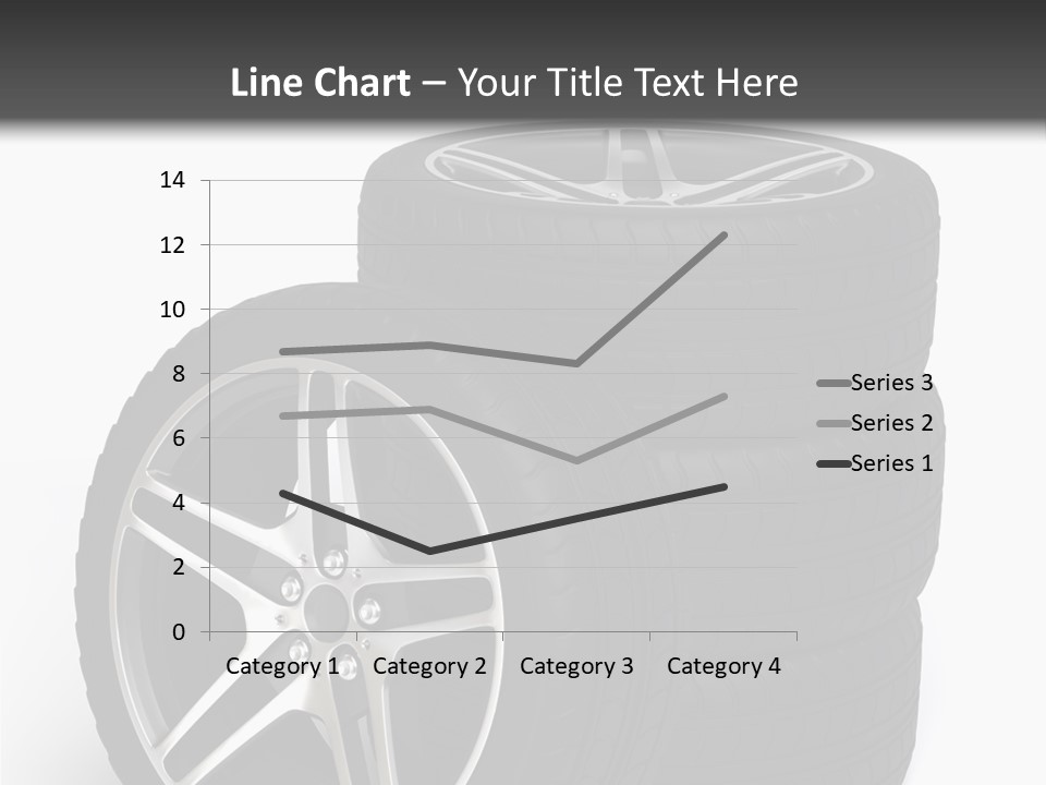 Isolated Metal Tire PowerPoint Template