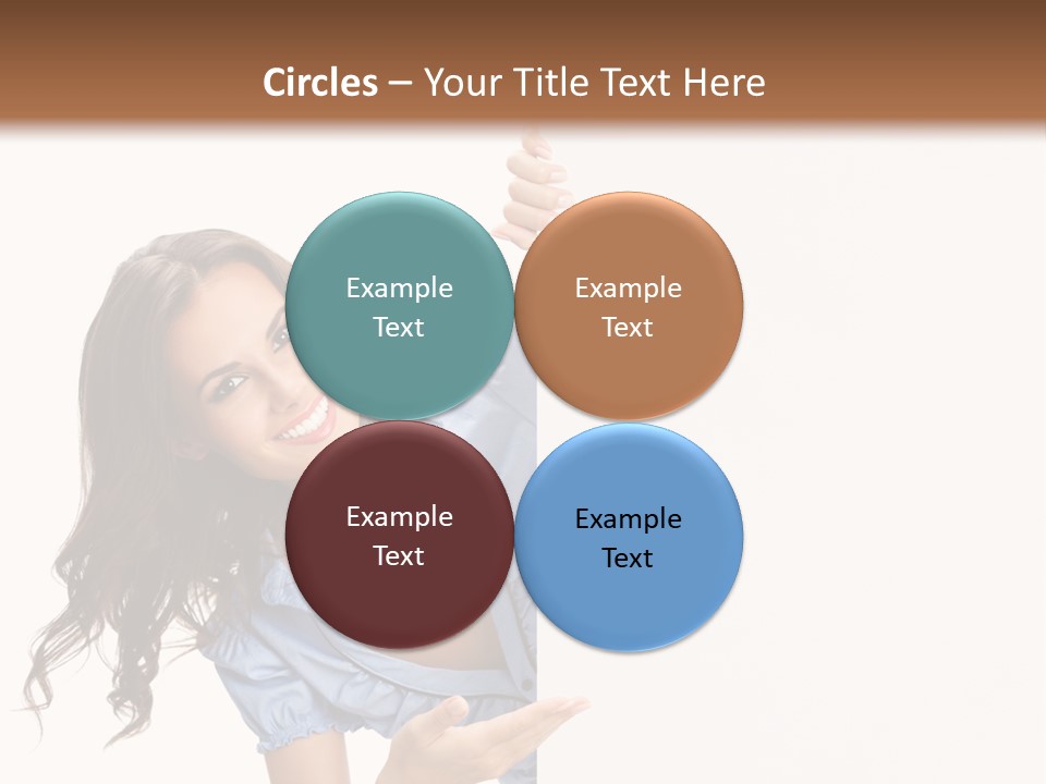 Woman Poster Isolated PowerPoint Template