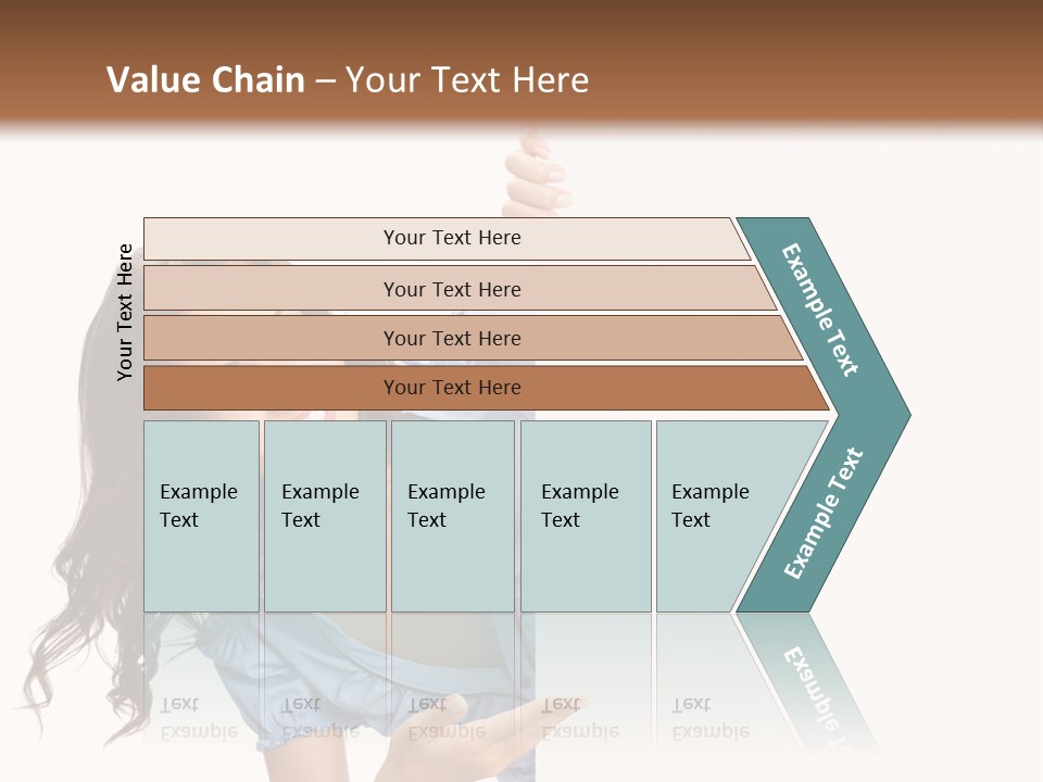 Woman Poster Isolated PowerPoint Template