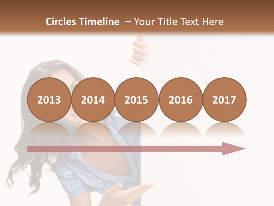 Woman Poster Isolated PowerPoint Template