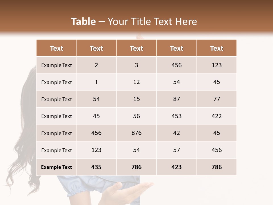 Woman Poster Isolated PowerPoint Template