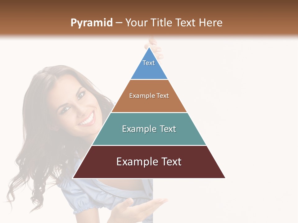 Woman Poster Isolated PowerPoint Template