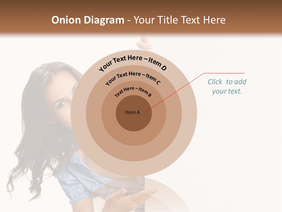 Woman Poster Isolated PowerPoint Template