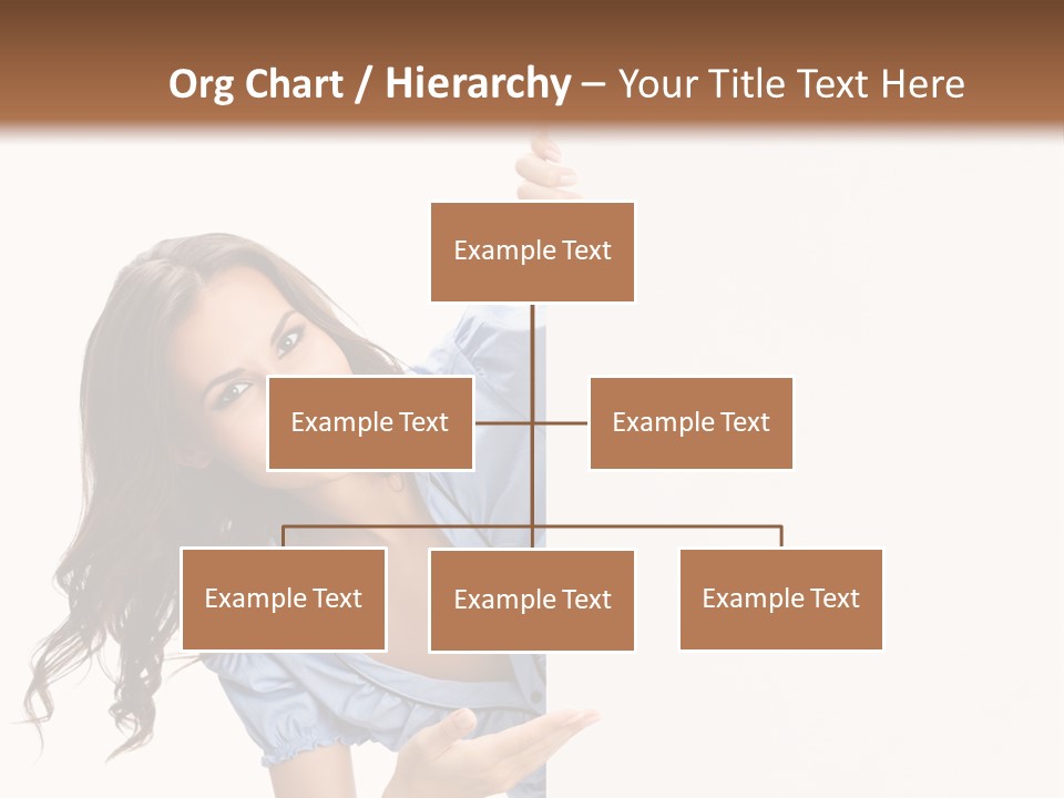 Woman Poster Isolated PowerPoint Template