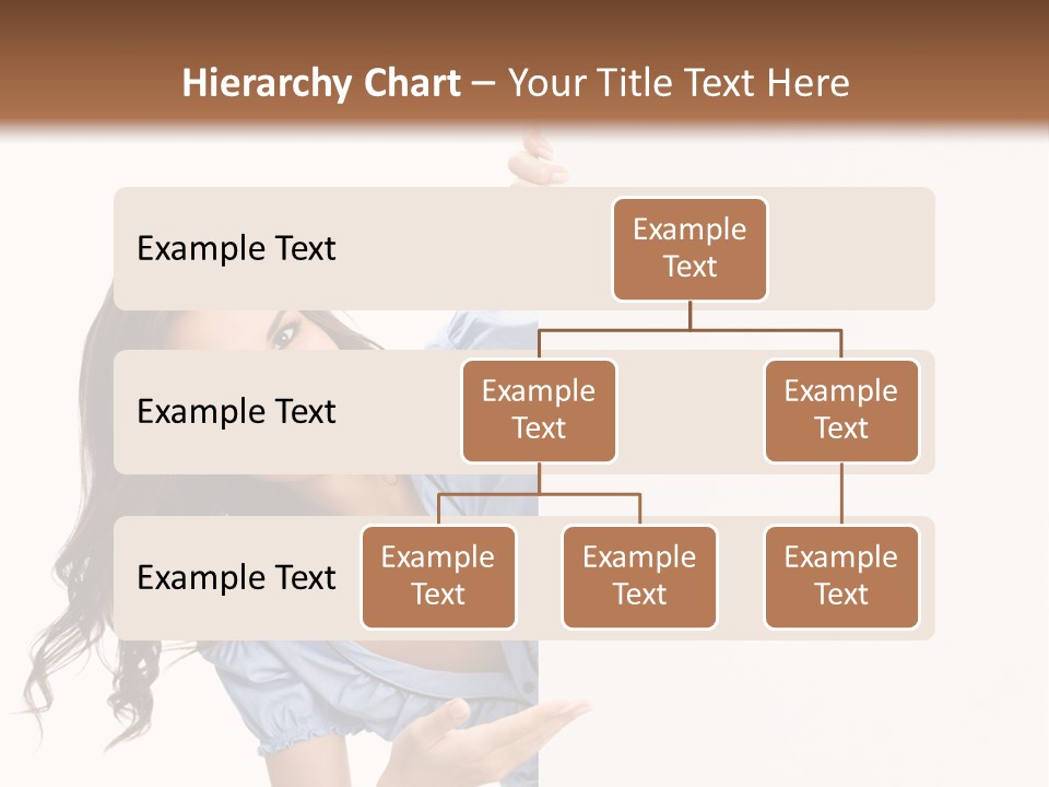 Woman Poster Isolated PowerPoint Template