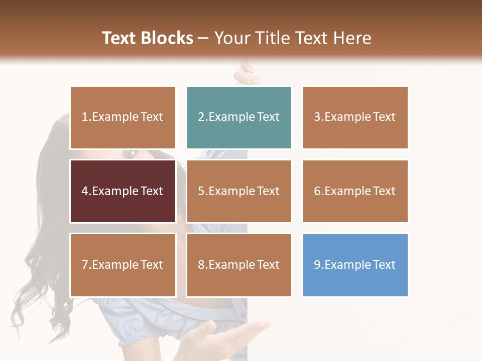 Woman Poster Isolated PowerPoint Template