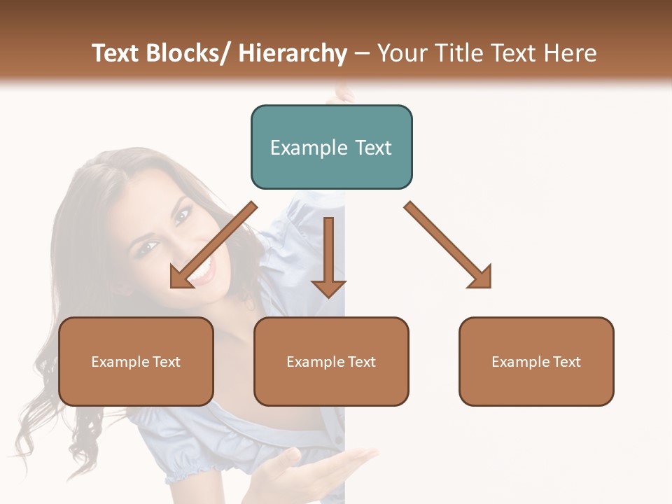 Woman Poster Isolated PowerPoint Template