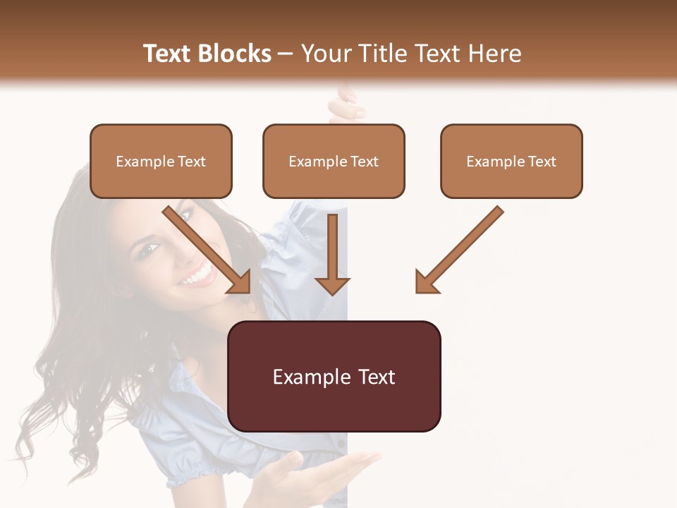 Woman Poster Isolated PowerPoint Template