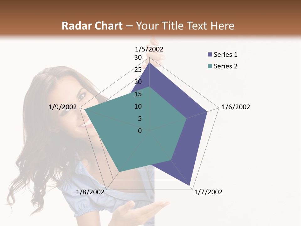 Woman Poster Isolated PowerPoint Template