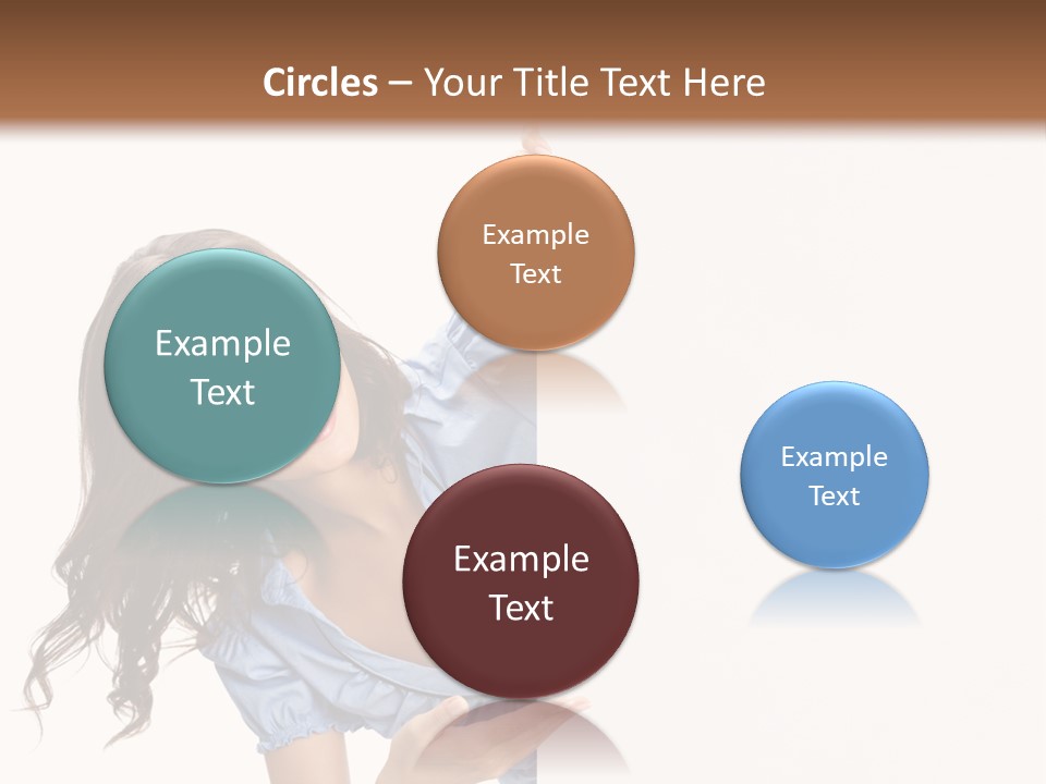 Woman Poster Isolated PowerPoint Template