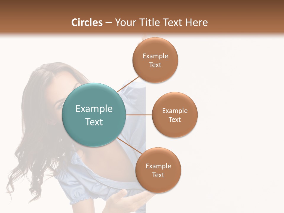 Woman Poster Isolated PowerPoint Template