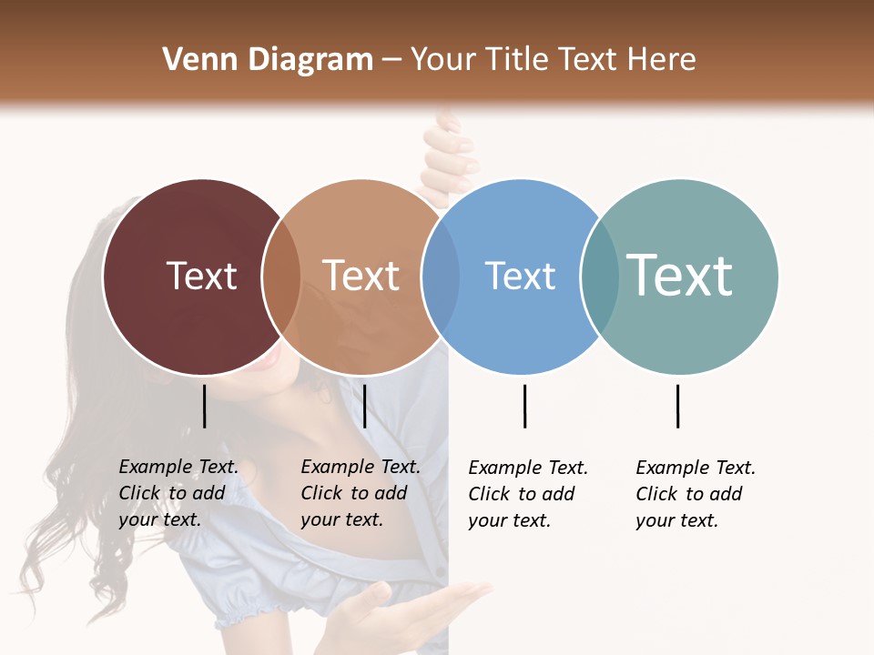 Woman Poster Isolated PowerPoint Template