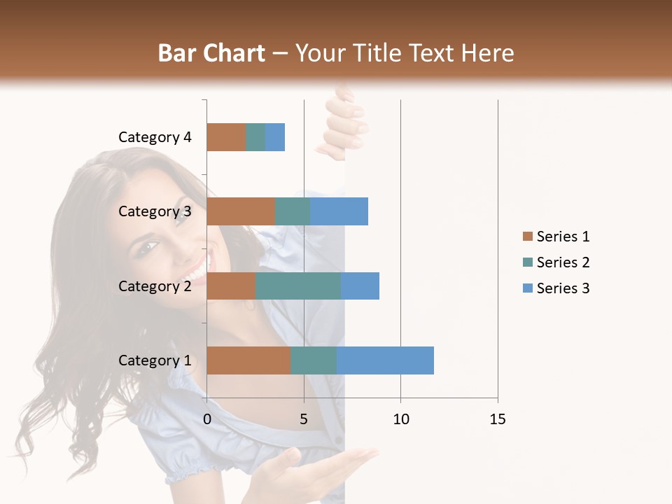 Woman Poster Isolated PowerPoint Template