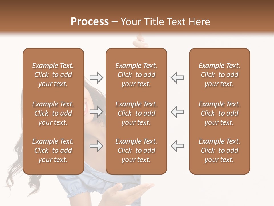 Woman Poster Isolated PowerPoint Template