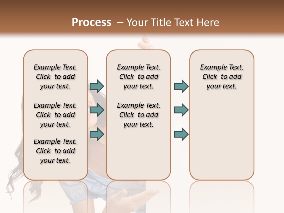 Woman Poster Isolated PowerPoint Template
