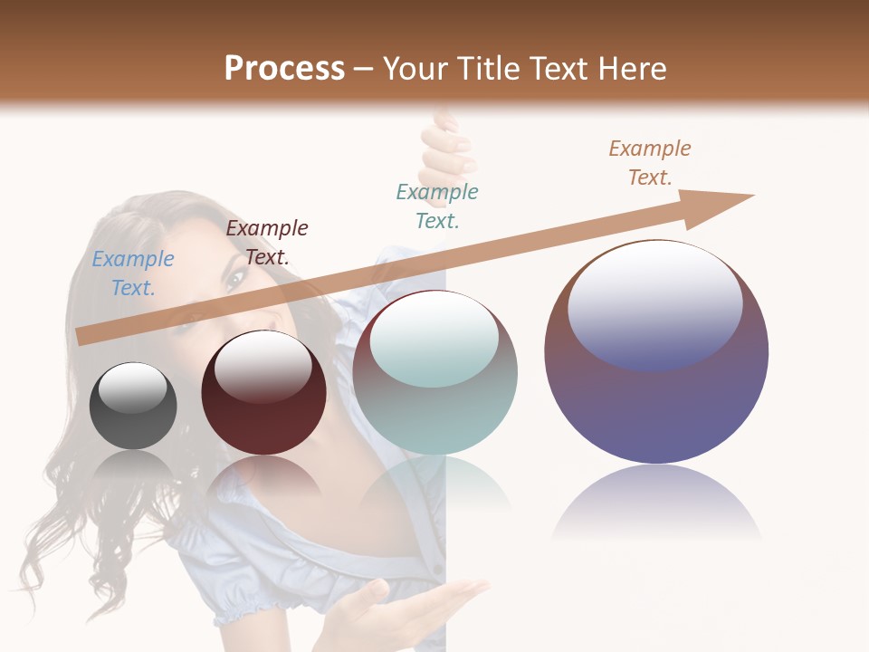 Woman Poster Isolated PowerPoint Template