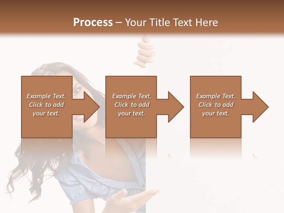 Woman Poster Isolated PowerPoint Template