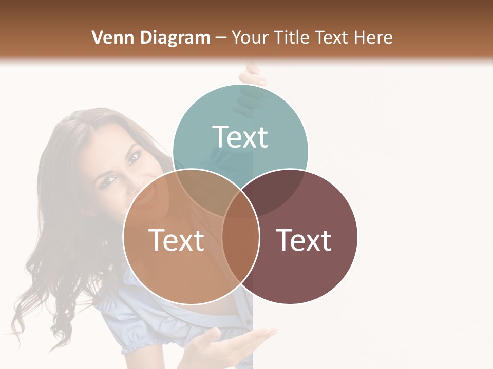 Woman Poster Isolated PowerPoint Template