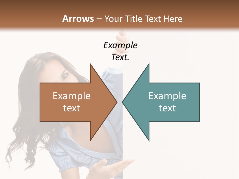 Woman Poster Isolated PowerPoint Template