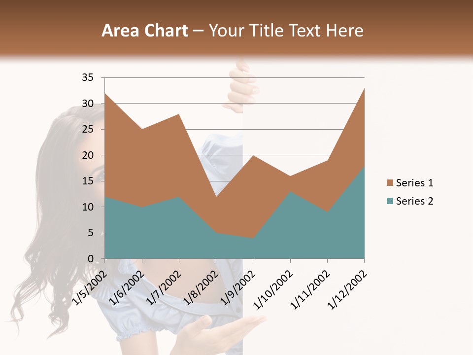 Woman Poster Isolated PowerPoint Template