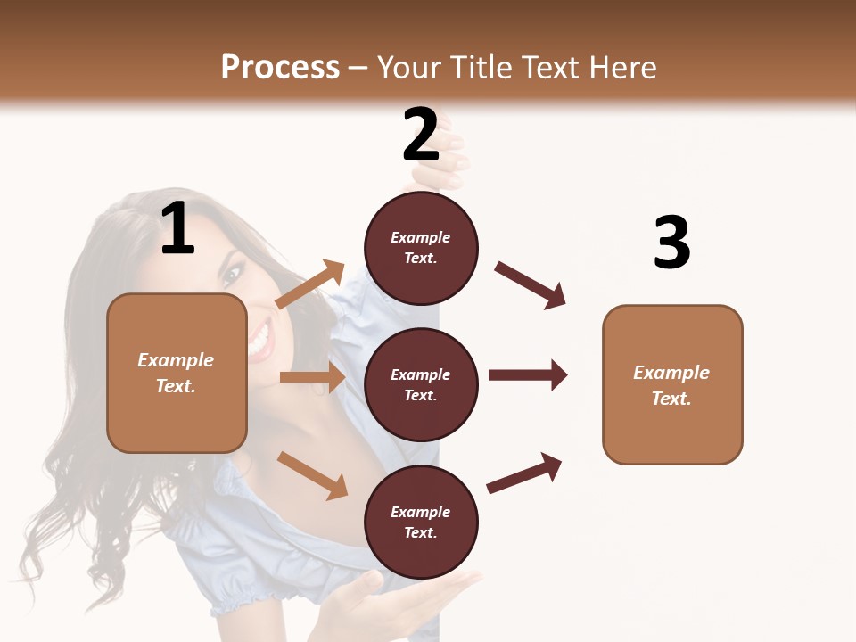 Woman Poster Isolated PowerPoint Template