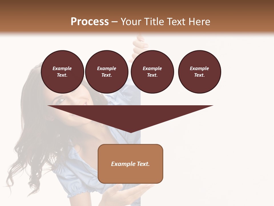 Woman Poster Isolated PowerPoint Template