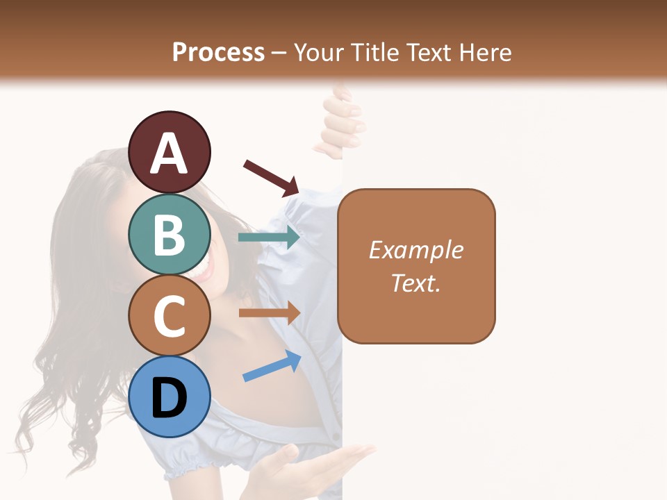 Woman Poster Isolated PowerPoint Template