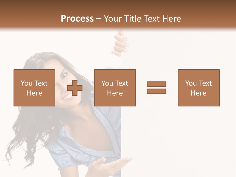 Woman Poster Isolated PowerPoint Template