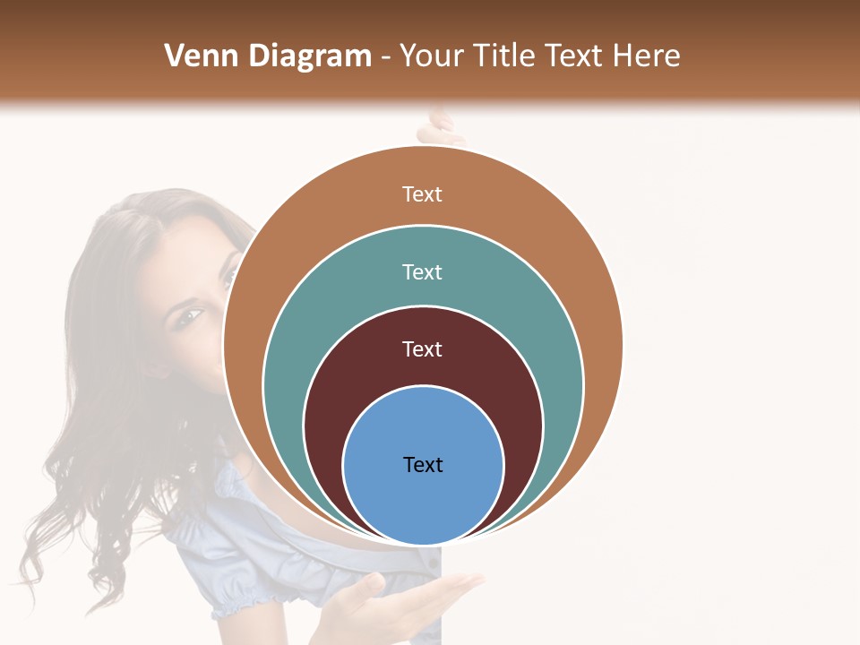 Woman Poster Isolated PowerPoint Template