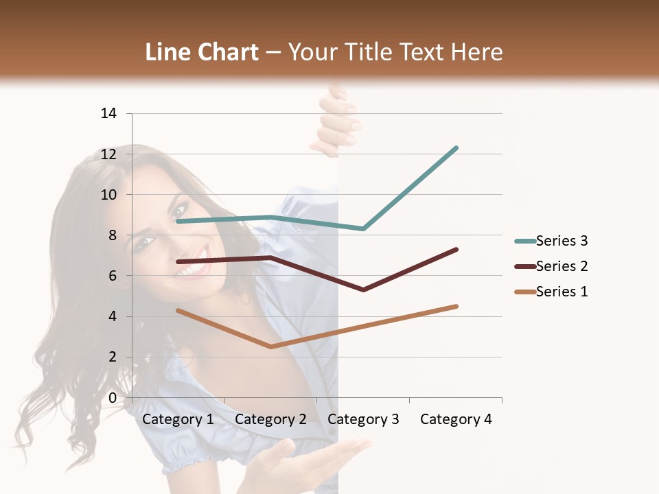 Woman Poster Isolated PowerPoint Template