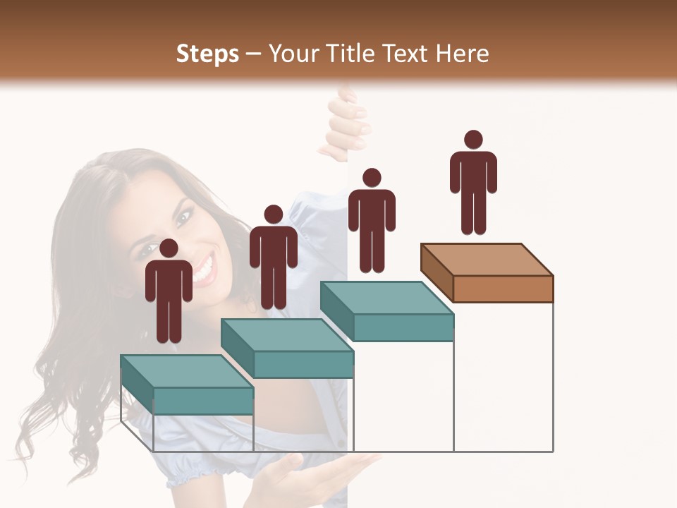 Woman Poster Isolated PowerPoint Template