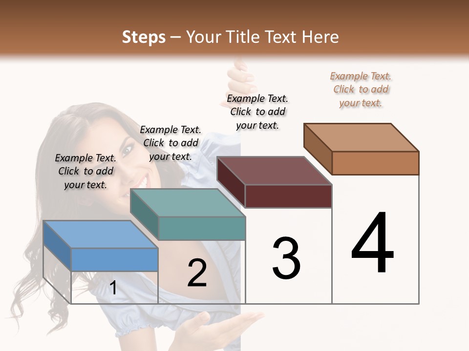 Woman Poster Isolated PowerPoint Template