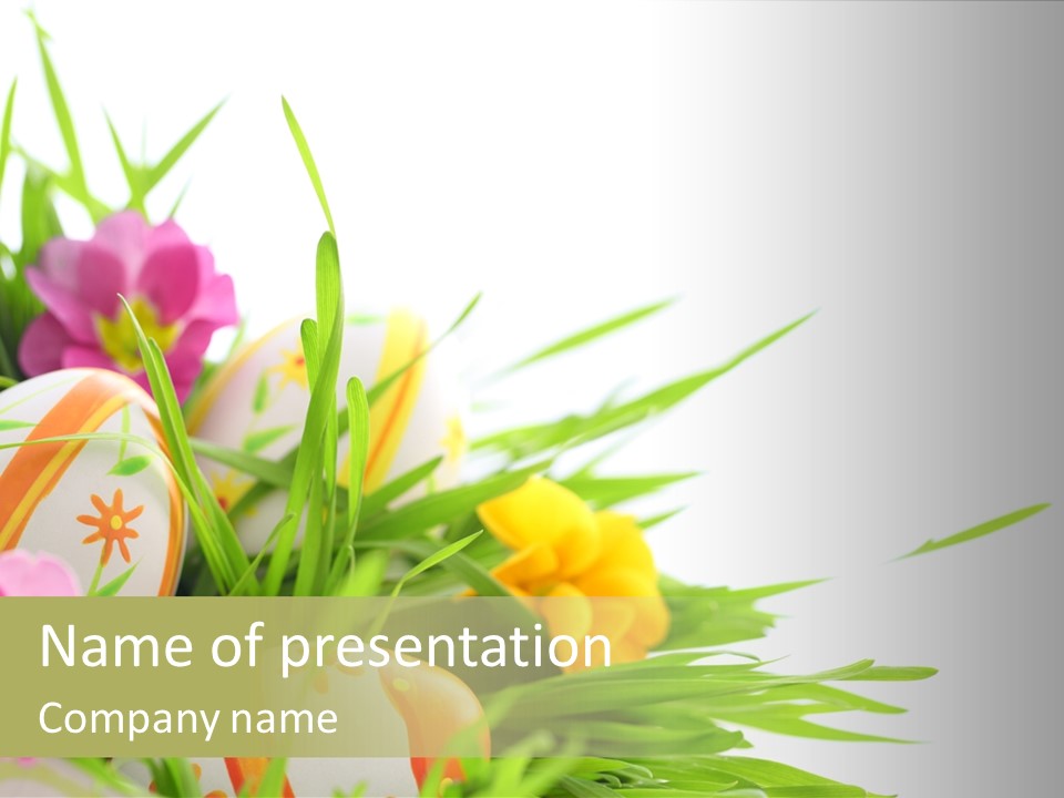 White Blossom Nobody PowerPoint Template