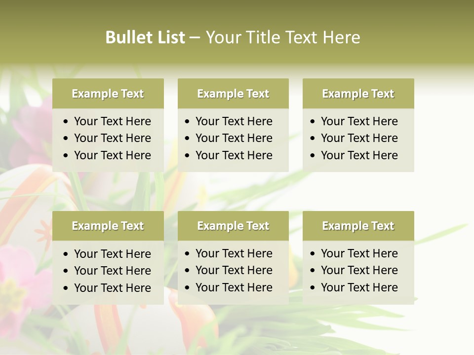 White Blossom Nobody PowerPoint Template