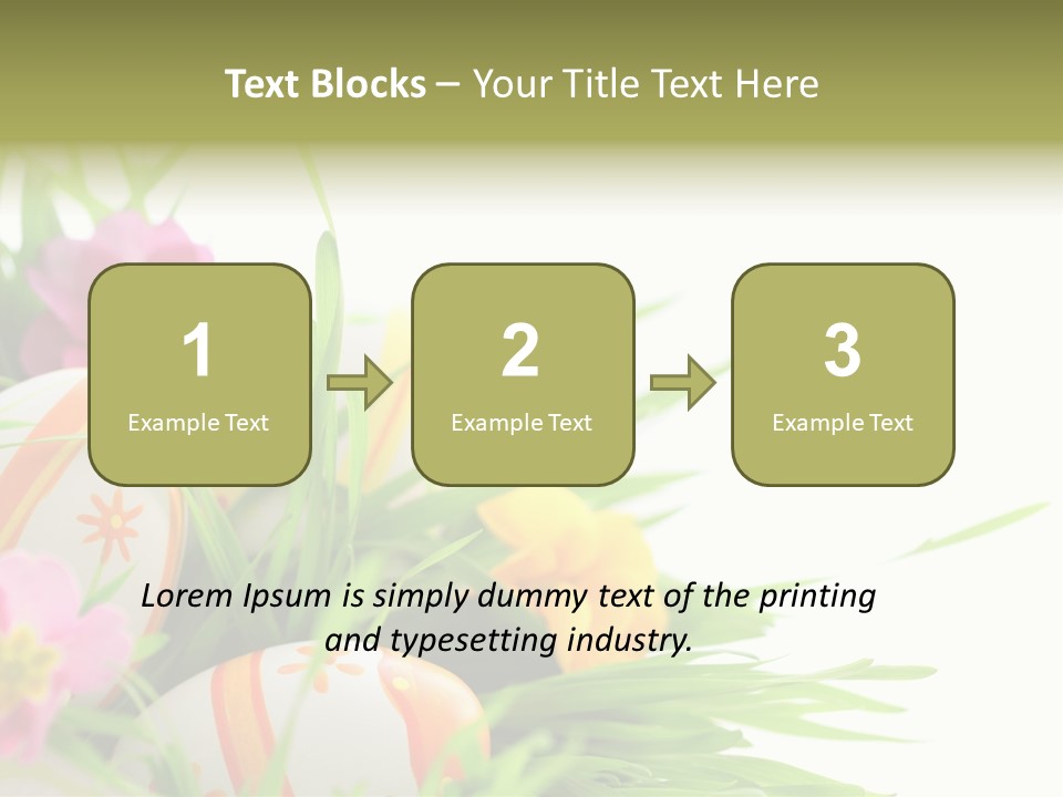 White Blossom Nobody PowerPoint Template