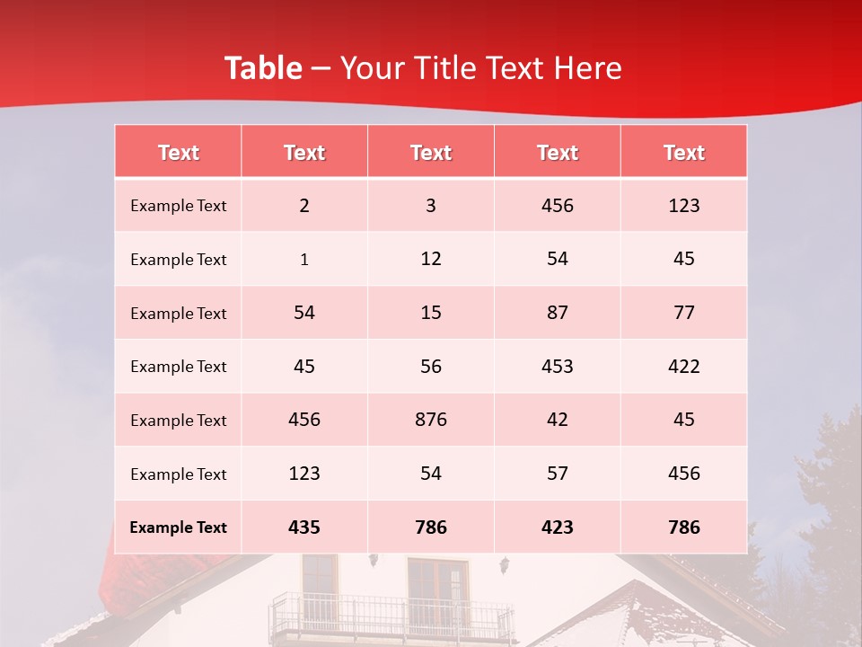 Wohnen Einfamilienhaus Biologisch PowerPoint Template