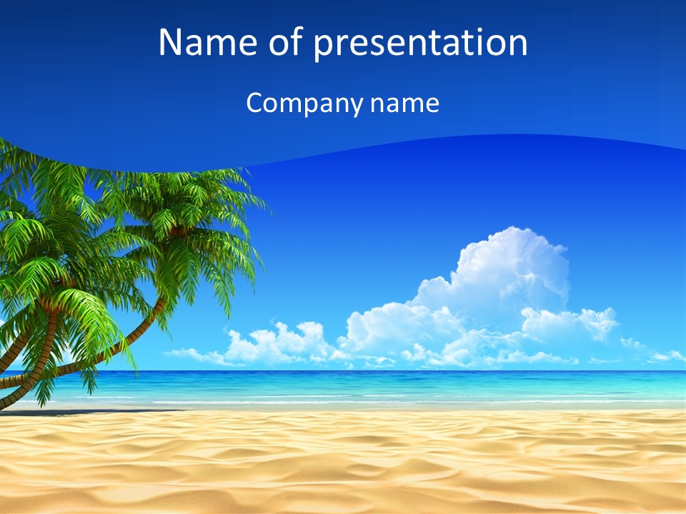 Background Summer Sun PowerPoint Template