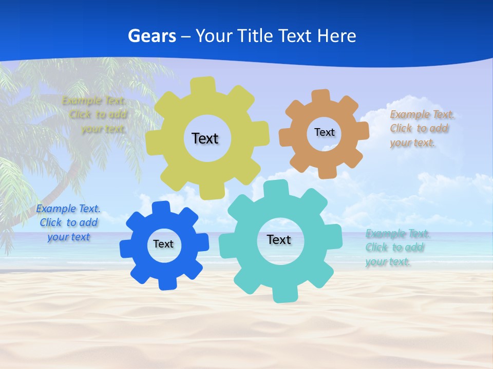 Background Summer Sun PowerPoint Template