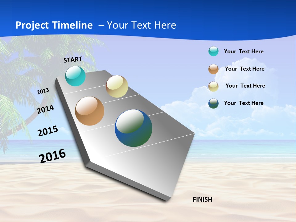 Background Summer Sun PowerPoint Template