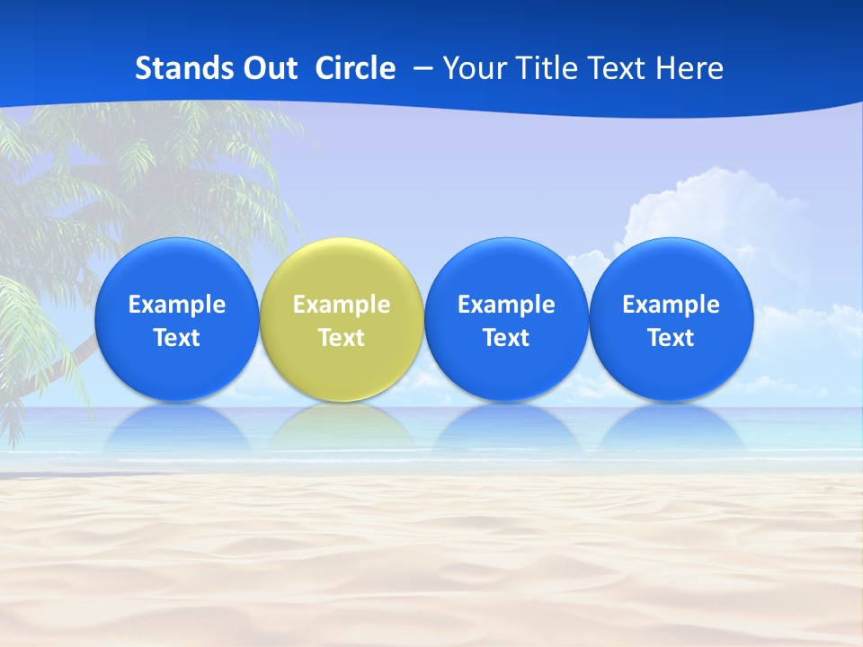 Background Summer Sun PowerPoint Template