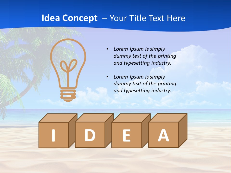 Background Summer Sun PowerPoint Template