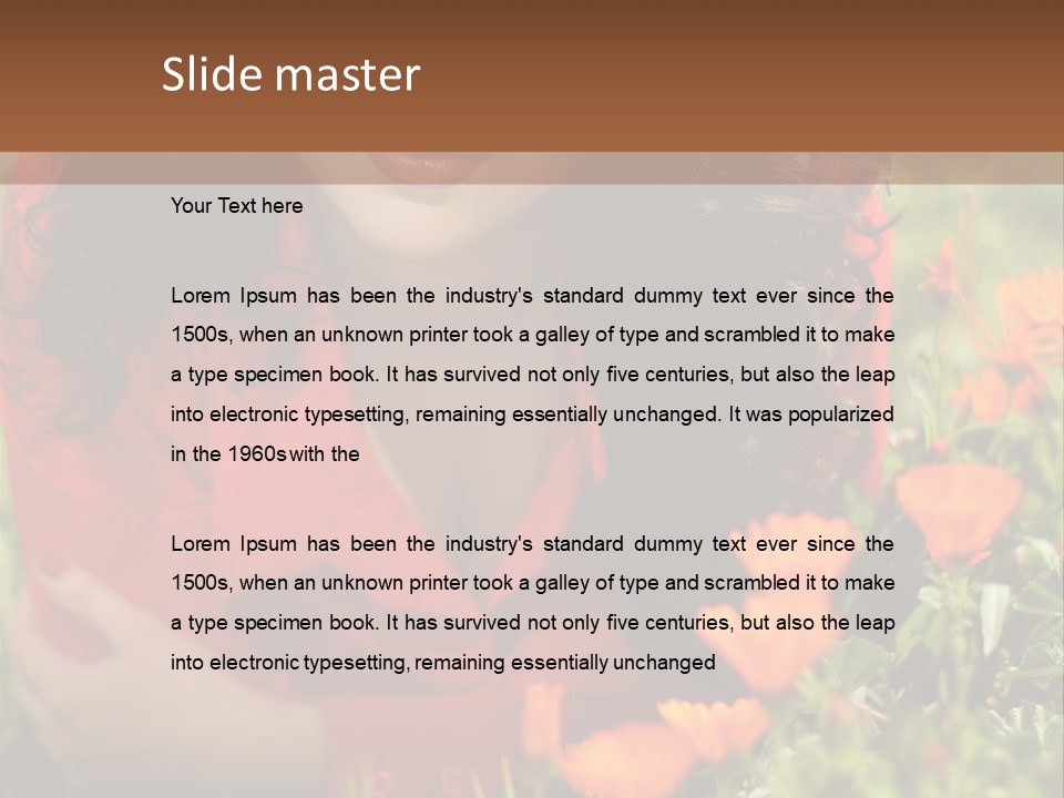 Green Sunny Laying PowerPoint Template